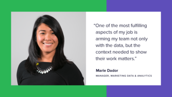 Meet Team Sprout: Marie, Manager, Marketing Data & Analytics