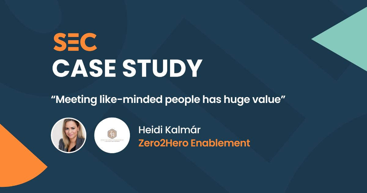 "Meeting like-minded people has huge value", Heidi Kalmár