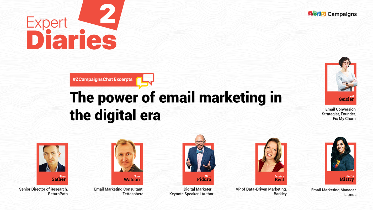 #ZCampaignsChat Recap: The power of email marketing in the digital era  - Zoho Blog