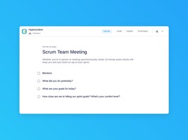 Scrum Team Meeting Template