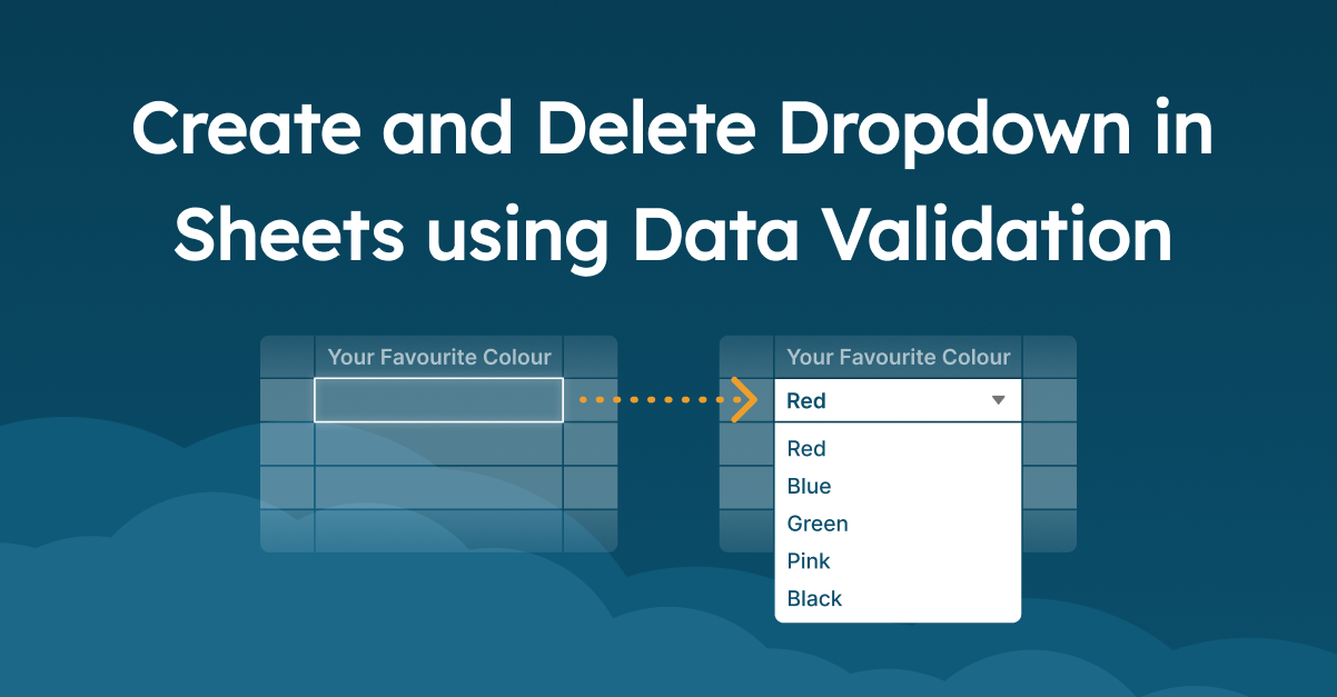 How to Insert a Drop Down List in Google Sheets 