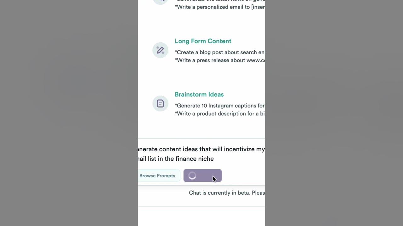 Save your prompts with Copy.ai