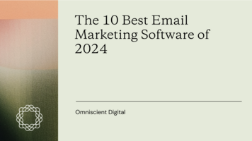 The 10 Best Email Marketing Software of 2024