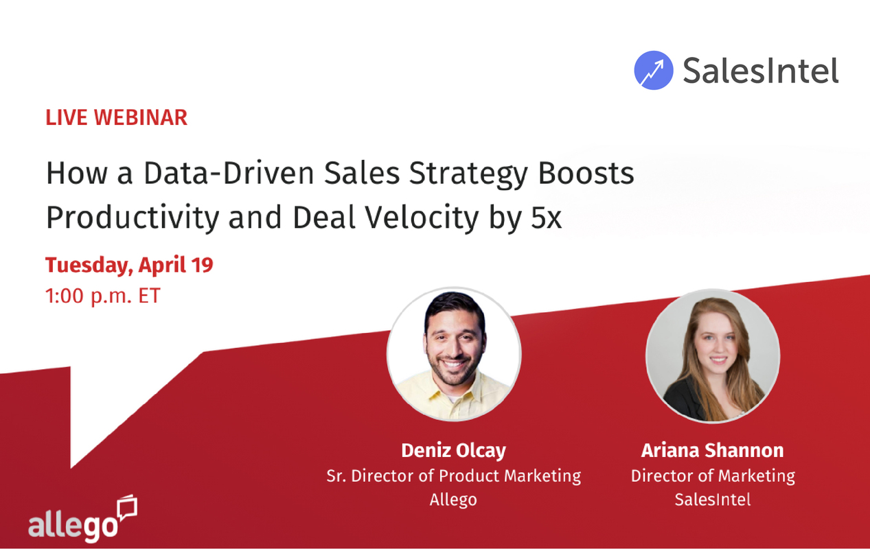 Recap: How a Data-Driven Sales Strategy Boosts Productivity and Deal Velocity by 5x