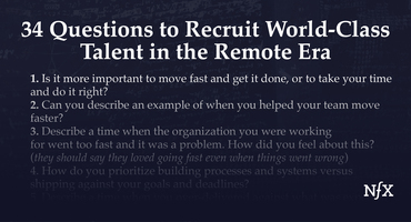 34 Questions to Recruit World-Class Talent in the Remote Era