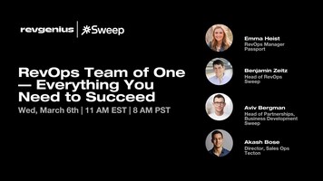 Watch the Recap : RevOps Team of One - Everything You Need to Succeed