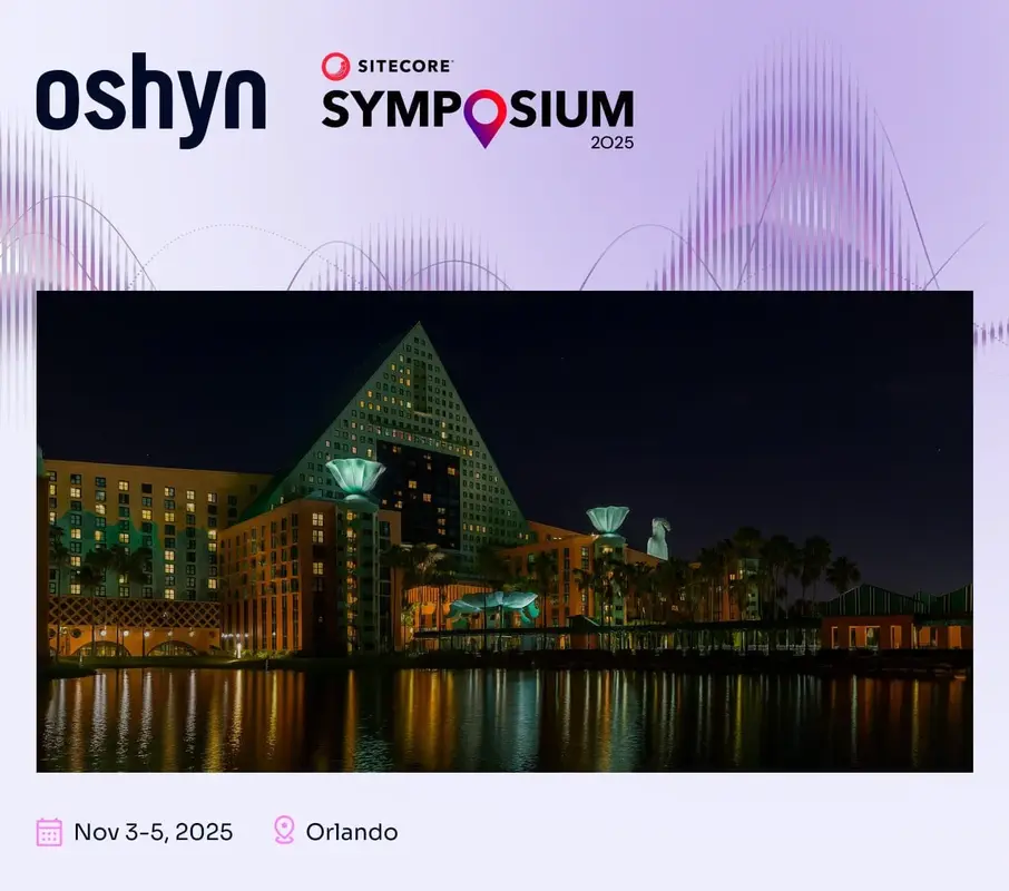Join Oshyn at Sitecore Symposium 2025