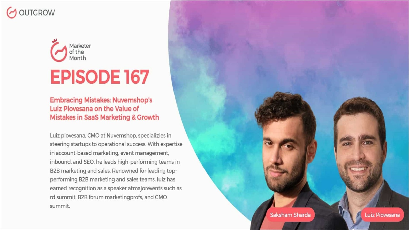 EPISODE 167: Embracing Mistakes: Nuvemshop's Luiz Piovesana on the Value of Mistakes in SaaS Marketing & Growth