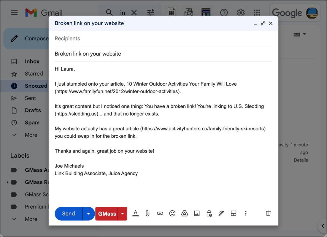 The #1 Broken Link Outreach Template That Will Actually Succeed in 2023