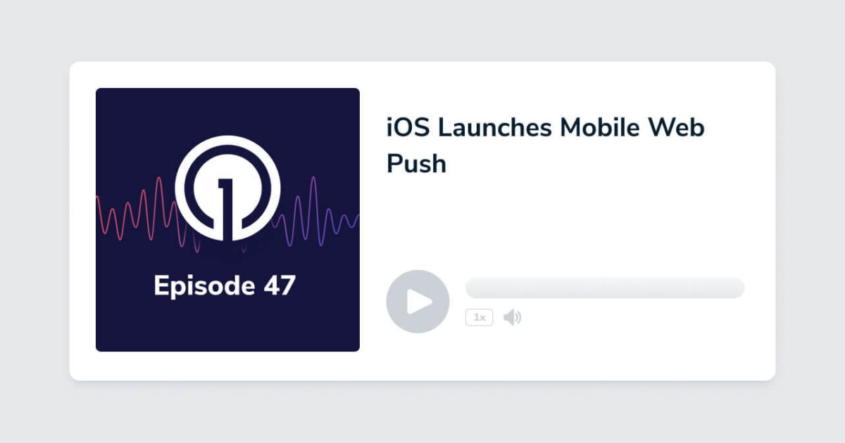 iOS Launches Mobile Web Push