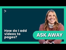 How do I add videos to landing pages?