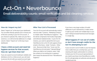 Act On and Neverbounce for Better Email Deliverability