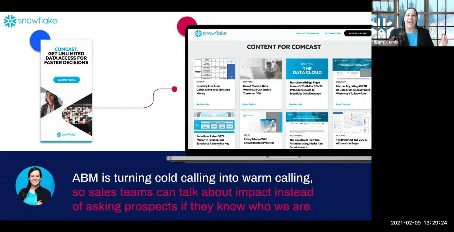 How Snowflake Scales Personalization to Create a Seamless Buyer Journey